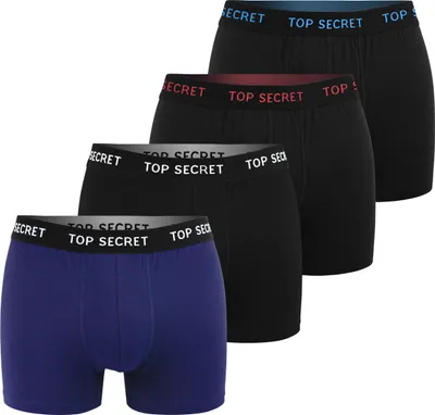 Obrázok produktu pre Top Secret Pánske bavlnené boxerky 4 ks. Veľkosť L