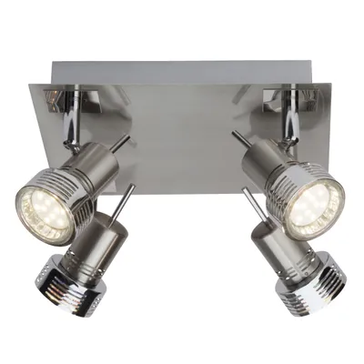 Produktbild von LED Spotplatte 4flg eisen/chrom