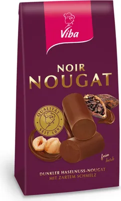 Produktbild von Viba Noir Nougat Beutel, 100 g
