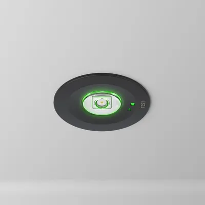 Produktbild von hoftronic LED Notbeleuchtung Einbaustrahler 1,2W 130lm IP20 Schwarz