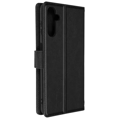 Produktbild von Avizar, Kunstleder-Klappetui mit Standfunktion für Samsung Galaxy A14 4G / 5G, Schwarz