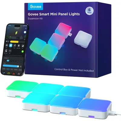 Produktbild von Govee Mini Leuchtpaneele, Intelligentes Panel, Wi-Fi/Bluetooth, Weiß, Multi, Android, iOS, G