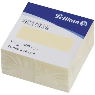 Obrázok produktu pre Poznámkový blok kocka žltá 76x76mm 400 listov.