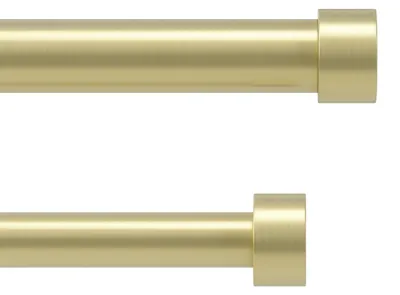 Produktbild von Umbra Cappa Doppel-Gardinenstange, Teleskop, 168-306 cm, Gold