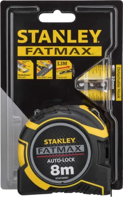Image de Stanley FatMax - Mètre à ruban - 8 m - largeur de la lame  32 mm