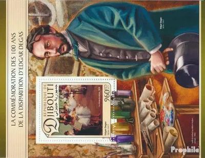Produktbild von Briefmarken Dschibuti 2017 Mi Block 603 (kompl. Ausg.) postfrisch Edgar Degas