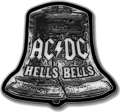 Obrázok produktu pre AC/DC - Odznak "Hells Bells", smalt RO8440 (jedna veľkosť) (čierna/strieborná)