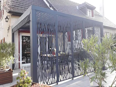 Image de Pergola bioclimatique 10.80m² gris anthracite - Habrita - PER36M30RBI -