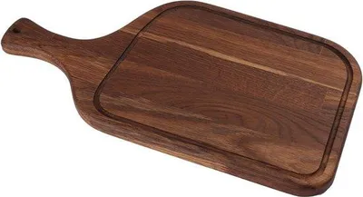 Immagine prodotto di Tagliere in legno massello di rovere con manico - 410x210x20 mm