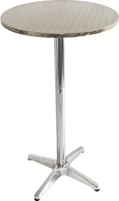 Obrázok produktu pre Hliníkový barový stôl + bistro stôl, nastaviteľná výška 70/110cm, Ø=60cm ~ Základný model