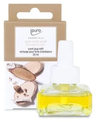 Produktbild von ipuro ESSENTIALS cedar wood, Flasche, Flüssigkeit, Sandelholz, Orange, Zitrone, Vanille, Zedernholz, Canangabaum, Rosmarin, 20 ml, 1 Stück(e), Box