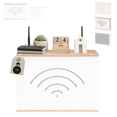 Image de Armoire de routeur | Boîte de rangement pour routeur | Cacher le routeur | Boîte de routeur | Wall box | Wallboxes| Étagère Wifi | Armoire Wifi | EU