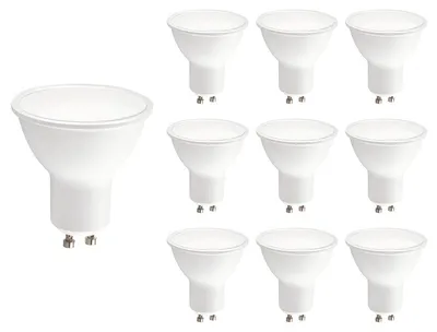 Productafbeelding van Kobi LED Spot PAR16 GU10 Helder - 5W 400lm 3000K - Warmwit - Vervangt 35W - 10 stuks