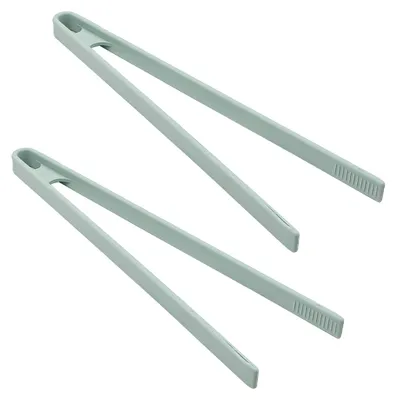 2er Set Silikon-Kochzangen 29 cm hitzebeständig antihaftbeschichtet blau