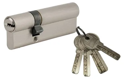 Produktbild von THIRARD Tiger 6 Doppelzylinder 40 x 40 mm – vernickelt – Ausziehschutz & Bohrschutz – 5 Schlüssel