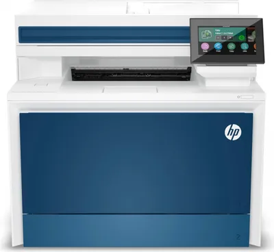 A front view of an HP Color LaserJet Pro MFP 4302fdn printer.