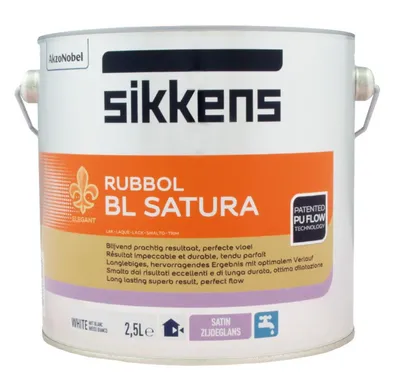 Produktbild von Sikkens Rubbol BL Satura, Weiß, Halbglänzend, White, 14 m²/L, Polyurethandispersion, Auf Wasserbasis