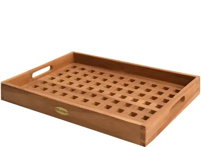 Produktbild von Teako Design Küchentablett Teakholz Teramo Massiv 60x30 cm Wetterfest