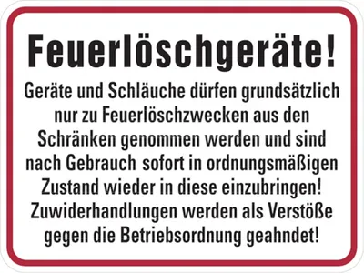 Produktbild von Dreifke® Hinweisschild Feuerlöschgeräte | Alu geprägt | 400x300 mm, 1 Stk