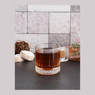 Produktbild von Pasabahce Elysia Gläser mit Henkel Set 2, 195 ml für Tee und Kaffee