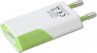 Produktbild von Techly IPW-USB-ECWG, Drinnen, AC, 5 V, 1 A, Weiß, Grün
