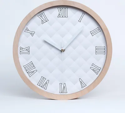 Produktbild von Holzuhr 25fi cm wanduhr - weiße Spitzen - Abstraktion Hintergrund