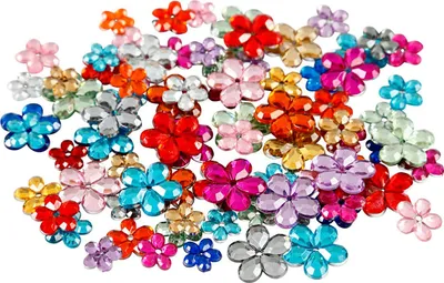 Image de Fleurs en strass, 252pcs.