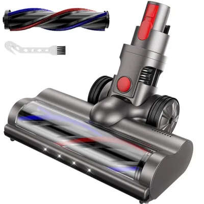 Produktbild von Turbo-Bürste für Dyson V7 V8 V10 V11 V15 – LED Bodenbürste für Hartböden & Teppiche