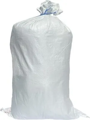 Produktbild von 100x Schwerlastsack Gewebesack Hochwassersack Getreidesack Lagersack PP mit rotem Streifen 500 x 800 mm 30 kg weiss