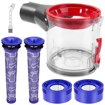 Klarer Ersatz-Staubbehälter für Dyson V7/V8