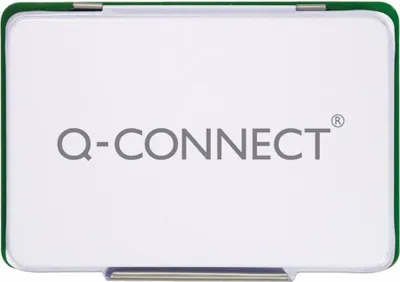 A white rectangular product with green trim and the brand name 'Q-CONNECT' printed in gray text.