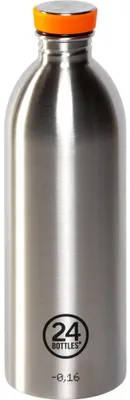 Productafbeelding van 24Bottles Urban Bottle, 1000 ml, Geschikt voor dagelijks gebruik, Roestvrij staal, Roestvrij staal, Schroefdop, Draaibaar