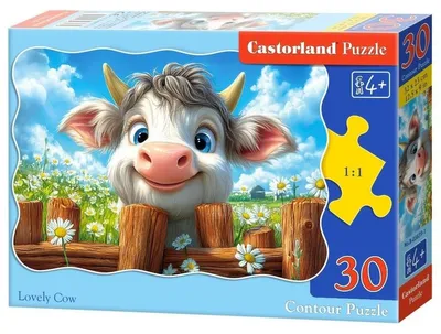 Obrázek produktu pro Puzzle 30 dílků Lovely Cow B-03839-1