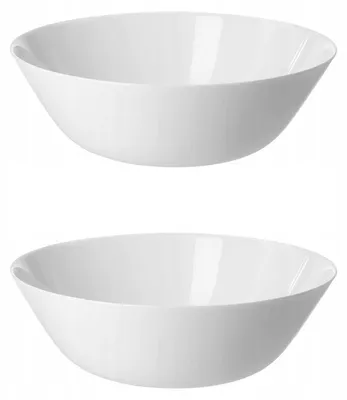 Produktbild von IKEA OFTAST Weiße Schüssel 23 cm Hartglas Opal