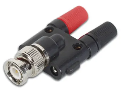 Zdjęcie produktu dla Wtyk BNC męski na 2 x 4 mm wtyk bananowy