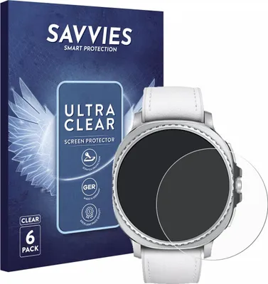 Produktbild von 6x Für Samsung Galaxy Watch 8 Classic (46 mm) Schutzfolie Savvies Displayschutz Display Schutz Folie Klar Transparent