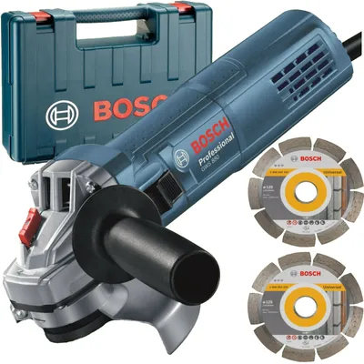 Produktbild von Bosch Winkelschleifer GWS 880, mit 2 x Diamantscheibe, Handwerkerkoffer  0 601 396 00B