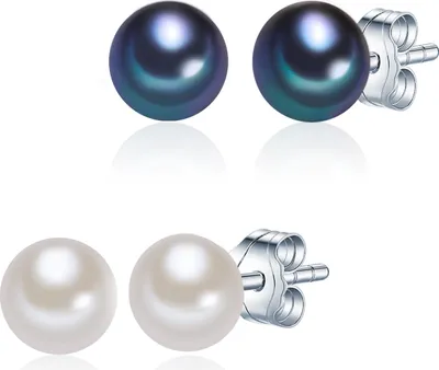 Produktbild von Valero Pearls Perlen-Ohrstecker Sterling Silber Süßwasser-Zuchtperle 60020047