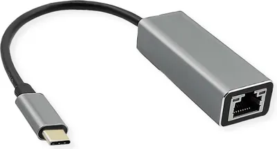 Obrázek produktu pro ROLINE 12.02.1113, USB typu C, RJ-45, Muži, Černá, Stříbrná, 5 Gbit/s, 0 - 45 °C