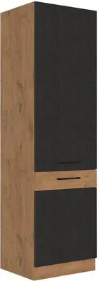 Obrázek produktu pro Vysoká kuchyňská skříňka 60 cm ZHILAN 2 - dub lancelot / matera