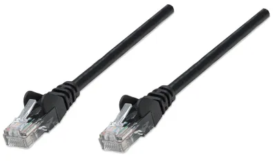 Produktbild von INTELLINET Patchkabel RJ45 U/UTP Cat6 15m   Hebelschutz schw