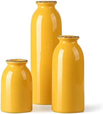 Zdjęcie produktu dla Elzusha - Zestaw 3 nowoczesnych ceramicznych wazonów do dekoracji