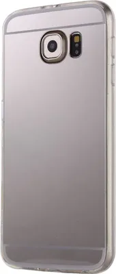 Produktbild von Samsung Galaxy S6 Edge Handy Hülle Spiegel Mirror Soft-Case Schutz-Cover Silber