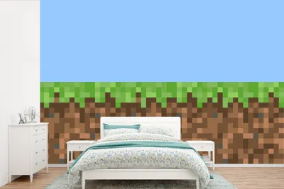 Produktbild von MuchoWow® Fototapete für Wohnzimmer oder Schlafzimmer Wandtapete Vinyl Motivtapete Pixel - Spiele - 330x220 cm - Fototapeten