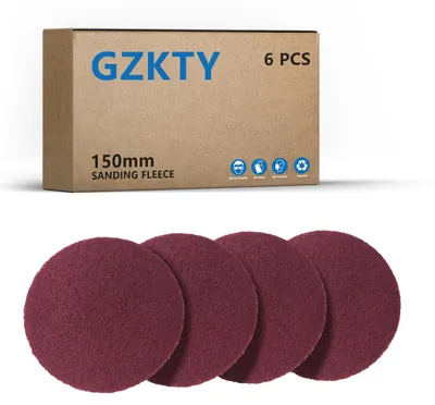 Zdjęcie produktu dla Krążek ścierny na rzep - 150 mm - P80-100 - 4 sztuki