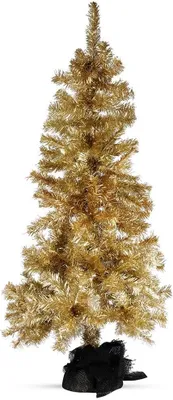 Produktbild von Goldener künstlicher Weihnachtsbaum 120 cm - Stabil und beeindruckend