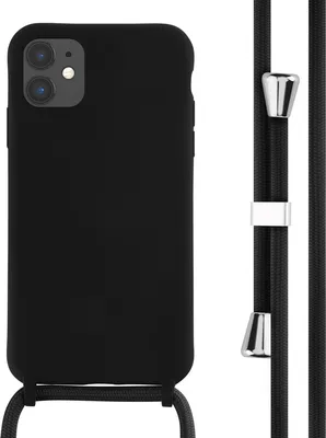 Produktbild von imoshion SilikonHülle mit Band iPhone 11 - Schwarz