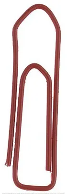Produktbild von Alco Briefklammer Metall farbig lackiert 26mm rot 1000 Stück