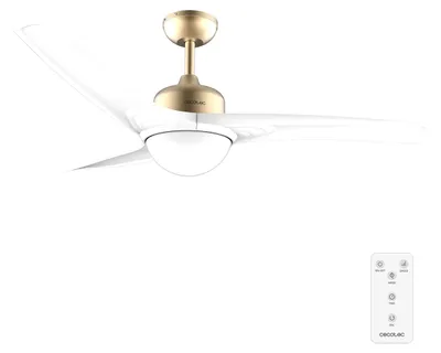 Produktbild von Cecotec EnergySilence Aero 560 GoldWhite, Haushalts-Lamellenlüfter, Gold, Weiß, Zimmerdecke, 30 m², 132 cm, AC