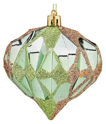 Weihnachtskugeln, mehrfarbig, Kunststoff, 8x8x9 cm, 1 Stück